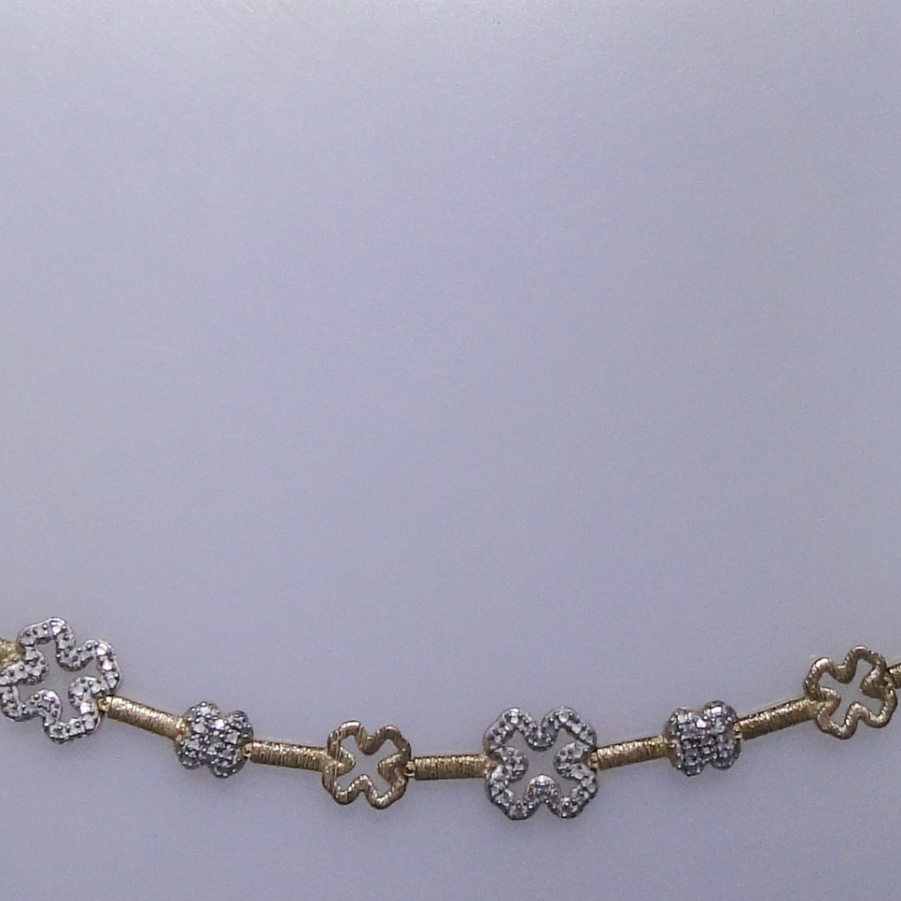 Gold plated sterling silver bracelet, new no tags - Picture 2 of 6